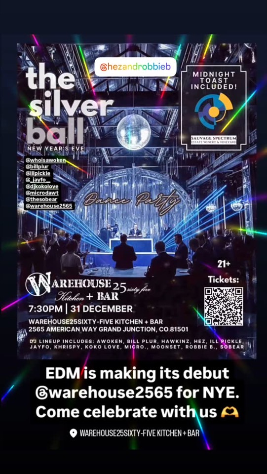 The Silver Ball New Year's Eve flyer